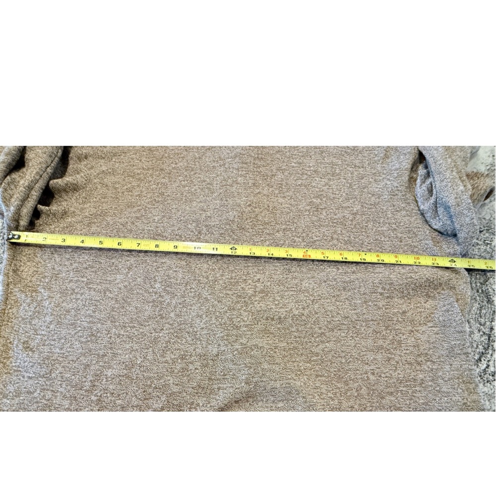 Smartwool Mens XXL Quarter Zip Merino Wool Blend Sweater Heather Brown Mock Neck - Picture 5 of 8